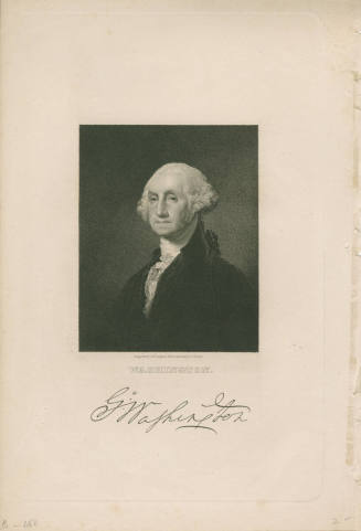 Washington,
Gilbert Stuart (After),
James Barton Longacre (Maker),
1834,
Ink on paper; stip ...