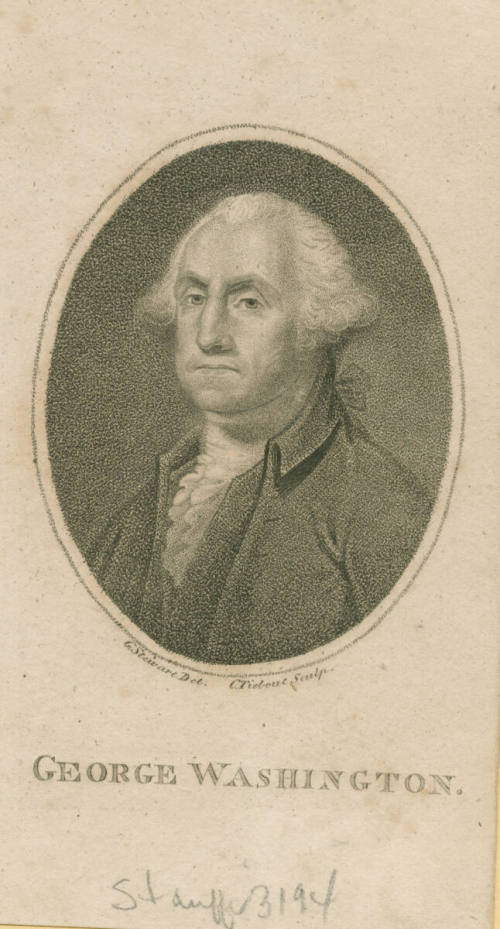 George Washington,
Gilbert Stuart (After),
Cornelius Tiebout (Maker),
1800,
Ink on paper; s ...