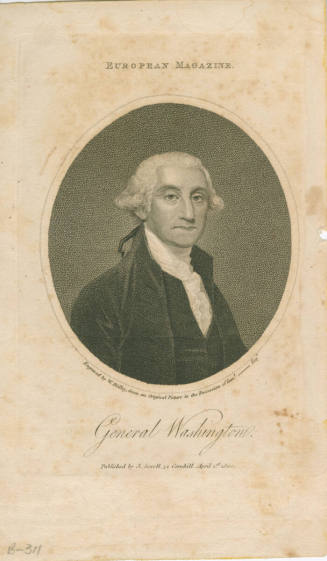 General Washington,
Gilbert Stuart (After), 
William Ridley (Maker), 
J. Sewell (Publisher), ...