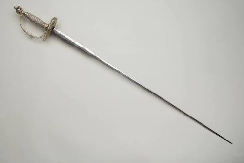 Small or dress sword (State Sword),
c. 1767,
Steel, silver, gilt