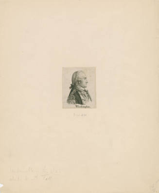 Washington,
Pierre Eugene Du Simitiere (Maker),
1797,
Ink on paper; engraving