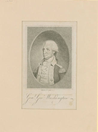 Genl. Geoe. Washington,
Edward Savage (After),
William Harrison Jr. (Maker),
1800,
Ink on p ...