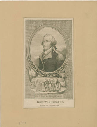 Genl. Washington,
Archibald Robertson (After),
Elkanah Tisdale (Maker),
1796,
Ink on paper; ...