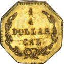 California Gold Token,
1872,
Gold