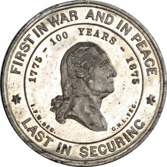 Commemorative medal,
George Hampden Lovett (Engraver),
1875,
White metal