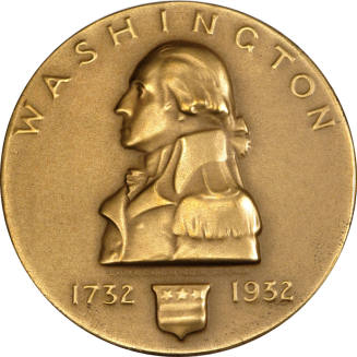 Medal from the Bicentennial of George Washington's birth,
Laura Gardin Fraser (Artist),
1934, ...