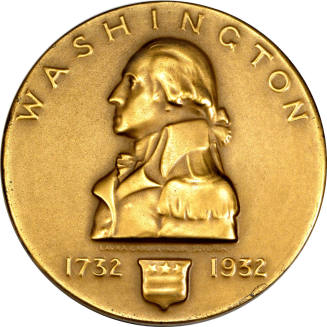 Medal from the Bicentennial of George Washington's birth,
Laura Gardin Fraser (Artist),
1934, ...