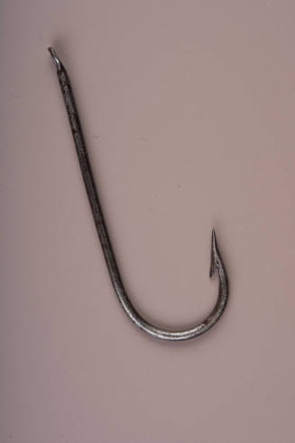 Fishhook
c. 1790-1817
Iron alloy, japanning