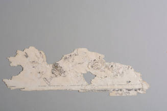 Wallpaper border fragment,
c.1830 -1840,
Block-printed on paper