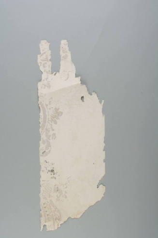 Wallpaper fragment,
c.1830-1840,
Block-printed on paper
