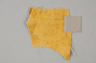 Yellow Figured Dress Fragment,
1730-1750,
Silk