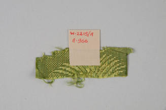 Dress fragment,
1750-1770,
Green silk/ weft float brocade