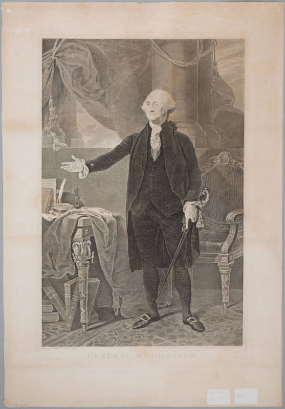 General Washington,
James Heath (Possible maker),
1800-1834,
Ink on paper; engraving