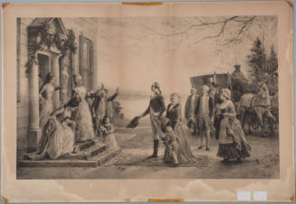 George and Martha Washington Arriving at Mount Vernon,
Jennie Augusta Brownscombe (After),
C. ...