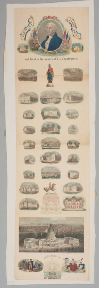 Panorama of Washington,
Gilbert Stuart (After),
Charles Magnus (Possible maker),
Charles Mag ...