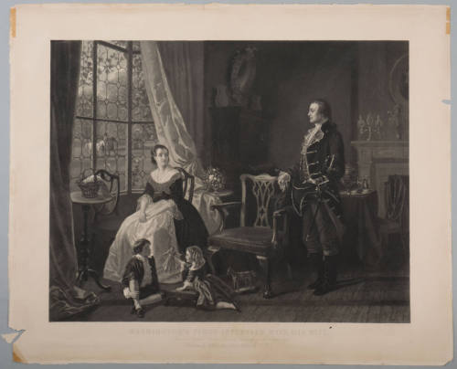 Washington's First Interview with His Wife,
John Whetton Ehninger (After),
George R. Hall (Ma ...