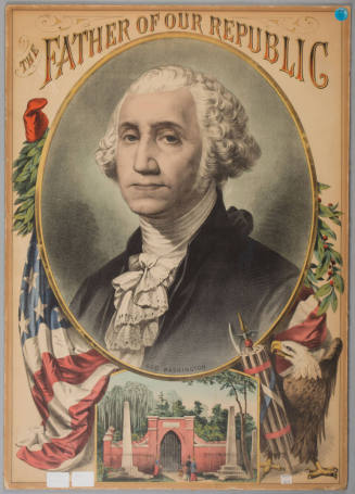 The Father of Our Republic,
Gilbert Stuart (After),
1837-1900,
Ink on paper; lithograph
