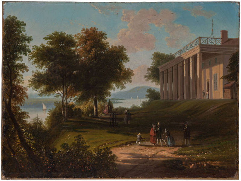 Early view of Mount Vernon,
Victor de Grailly (Artist),
c. 1850,
Oil on canvas