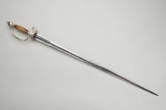 Small or dress sword (Braddock Sword),
1753-1754,
Steel, wood, silver