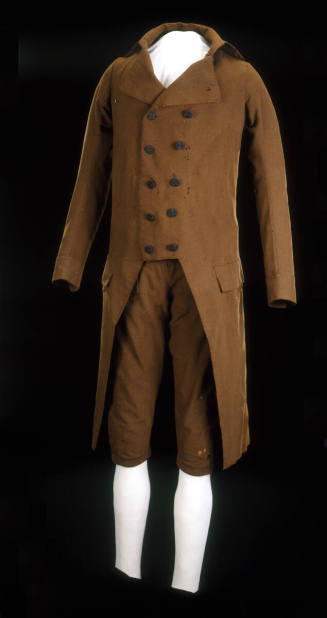 Brown suit
c. 1789
Wool, linen, cotton-linen