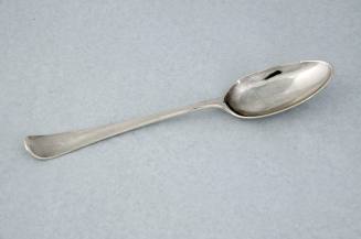 Dessert spoon
Silver
Maker:  Thompson Davis
c. 1762-1763