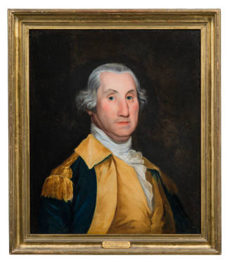 George Washington,
Joseph Wright (Artist),
1783,
oil on canvas (painting); wood, gilt (frame ...