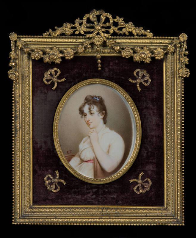 Miniature Portrait of Nelly Custis Lewis,
Binati (Artist),
Gilbert Stuart (After),
Ivory, me ...