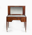 Dressing Table,
1787-1789,
Mahogany and mahogany veneers, pine, oak, possibly fir, marble, br ...
