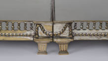 Plateau
c. 1789
Silvered brass, mirrored glass, unidentified wood