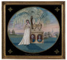 Memorial to George and Martha Washington,
Eliza Gould (Artist),
ca. 1808-1812,
Silk embroide ...