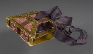 Needle case made of Martha Washington's gown fragments