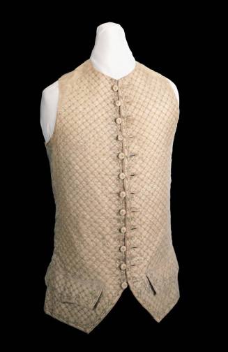 Waistcoat
Silk, cotton, wool, linen, pasteboard
c. 1775-1785