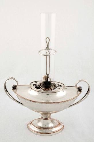 Argand lamp
silverplate, iron, glass
1790