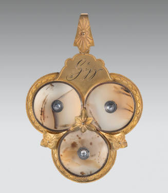 George Washington agate button commemorative pendant