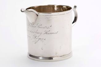 Cream pitcher
Silver
Maker:  Littleton Holland
c. 1820-1824