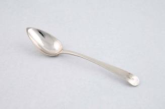 Dessert spoon
Silver
Maker: T.J. French
c. 1809-1819