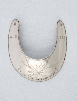 Gorget
Silver
c. 1776-1779