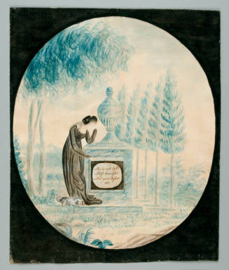 Memorial picture
Watercolor ,ink, gouache, laid paper
Possible maker: Eleanor Parke Custis
c ...