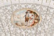 Fan
Ivory, silk, gilt, watercolors, iron, copper, mother-of-pearl
c. 1790