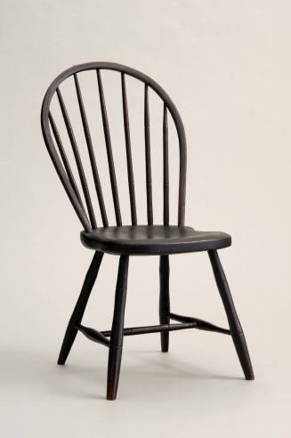 Bow-back Windsor side chair
Tulip poplar, red maple, paint
1785-1815