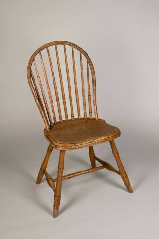 Bow-back Windsor side chair
Tulip poplar
Maker:  Robert Gaw
1798-1805