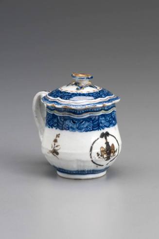 Custard cup and lid
Porcelain, enamel, gilt
c. 1784-1785


