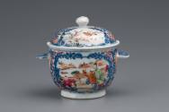 Sugar bowl
Porcelain (hard paste), enamel, gilt
c. 1755