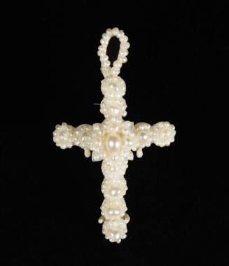 Seed pearl cross