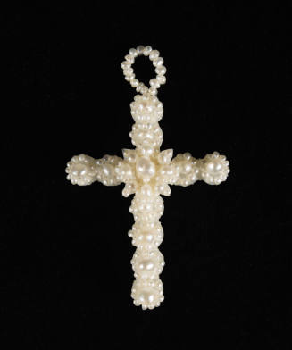 Seed pearl cross