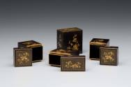 Dressing boxes
Wood, lacquer, gilt
c. 1784-1805
