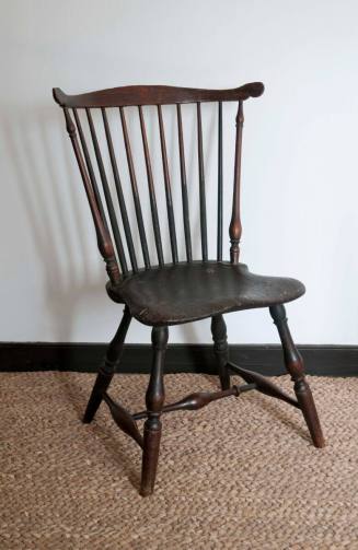 Fan-back Windsor side chair
Tulip poplar, oak, maple, paint
1780-1790