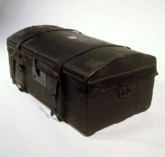 Trunk
Leather, wood, iron, brass, linen
c. 1775-1781