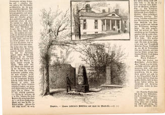 Thomas Jefferson's Bohnhaus und Grab bet Monticello