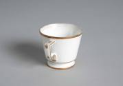 Covered cup
Maker: Nast Factory
Porcelain (possibly hard paste), gilt
c. 1785